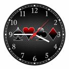 Relógio De Parede Baralho Jogos Cartas Pôquer Poker Naipe Tamanho 40 Cm RC008