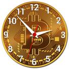Relógio de Parede Bitcoin Cripto Decoração Bitcoin Ethereum