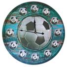 Relógio de Parede Bolas Futebol 50cm Wolff Relógio de Parede Bolas Futebol 50cm Wolff