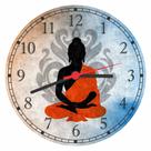 Relógio De Parede Budismo Buda Sidarta Gautama Meditação Chacras Tamanho 40 Cm RC003