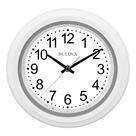 Relógio de parede Bulova C4865 Night Vision Lighted Dial 10cm branco