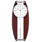 Relógio de parede Bulova C4896 Bel Aire em madeira espresso