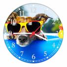 Relógio De Parede Cão Pet Shop Animais Tamanho Grande 50 Cm Quartz G04