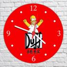 Relógio De Parede Cerveja Bar Homer Simpsons Churrasco Gourmet Decoração Quartz Relógio De Parede Cerveja Bar Homer Simpsons Churrasco Gourmet Decoração Quartz