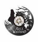 Relógio de parede Cheshire Alices in Wonderlands Vinyl Disc Anime