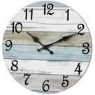 Relógio de parede CHYLIN 14" Silent Rustic Wooden Beach Style