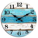 Relógio de parede CHYLIN Beach com tema azul vintage 25cm Relógio de parede CHYLIN Beach com tema azul vintage 25cm