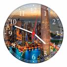 Relógio De Parede Cidade Dubai Emirados Árabes Paisagem Quartz Tamanho 40 Cm RC006