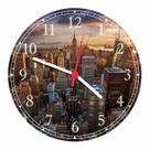 Relógio De Parede Cidade New York Decoração Quartz