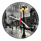 Relógio De Parede Cidade Paris Ruas Decoração Quartz