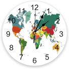 Relógio de parede Creative Home Decor World Map Non-Ticking