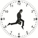 Relógio de parede Creative Walking Man inspirado no Ministry of Silly Walks Relógio de parede Creative Walking Man inspirado no Ministry of Silly Walks