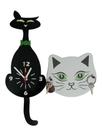 Relógio de Parede Criativo Gato com movimento e Porta Chaves Relógio de Parede Criativo Gato com movimento e Porta Chaves