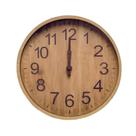 Relógio de Parede Decorativo 30cm Marrom Claro Estilo Madeira Natural Silencioso Moderno e Leve Relógio de Parede Decorativo 30cm Marrom Claro Estilo Madeira Natural Silencioso Moderno e Leve