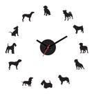 Relógio de Parede Decorativo - Dogs - Cachorros - Cortado a Laser Relógio de Parede Decorativo - Dogs - Cachorros - Cortado a Laser