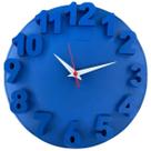 Relógio de Parede Delta 3D Azul Plashome para Decoração Sala Cozinha Escritório