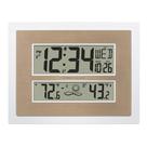 Relógio de parede digital atômico La Crosse 512-14937-INT branco