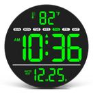 Relógio de parede digital WallarGe 8" LED com temperatura e ajuste automático de horário de verão