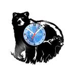 Relógio De Parede Disco Vinil Animais - Mamãe Urso - VAN-140