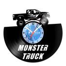 Relógio De Parede Disco Vinil Carros - Monster Truck - VCA-056