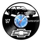 Relógio De Parede Disco Vinil Carros - Super Sport 67 - VCA-045 Relógio De Parede Disco Vinil Carros - Super Sport 67 - VCA-045