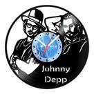Relógio De Parede Disco Vinil Celebridades - Johnny Depp - VCE-006