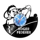 Relógio De Parede Disco Vinil Celebridades - Roger Federer - VCE-018