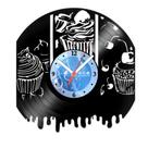 Relógio De Parede Disco Vinil Cozinha - Bolos e Doces - VCZ-025