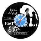 Relógio De Parede Disco Vinil Diversos - Best Sister - VDI-043