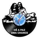 Relógio De Parede Disco Vinil Diversos - Dê a Paz uma Chance - VDI-375