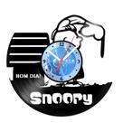 Relógio De Parede Disco Vinil Diversos - Snoopy Bom Dia - VDI-377