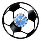 Relógio De Parede Disco Vinil Esportes - Bola de Futebol - VES-004