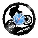 Relógio De Parede Disco Vinil Esportes - Ciclismo Radical - VES-146 Relógio De Parede Disco Vinil Esportes - Ciclismo Radical - VES-146