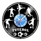 Relógio De Parede Disco Vinil Esportes - Futebol - VES-156 Relógio De Parede Disco Vinil Esportes - Futebol - VES-156