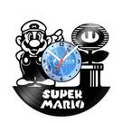Relógio De Parede Disco Vinil Jogos e Games - Super Mario - VJG-024