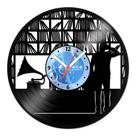 Relógio De Parede Disco Vinil Música - Coleção Vinil - VMU-026
