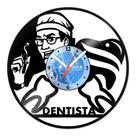 Relógio De Parede Disco Vinil Profissões - Dentista - VPR-112