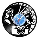 Relógio De Parede Disco Vinil Profissões - Fotógrafo - VPR-001