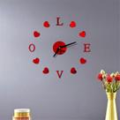 Relógio de parede diy 3d espelho superfície adesivo home office decoração relógio