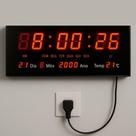 Relógio de Parede e Mesa Grande LED Digital Calendário Temperatura Data e Hora Ideal