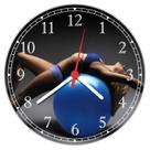 Relógio De Parede Fitness Pilates Educação Física Decorações Interiores