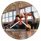 Relógio De Parede Fitness Pilates Educação Física Decorações