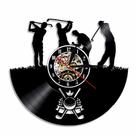 Relógio de parede Golf Player Vinyl Disc Style 30 cm, sem tique-taque Relógio de parede Golf Player Vinyl Disc Style 30 cm, sem tique-taque