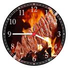 Relógio De Parede Gourmet Churrasco Carnes Churrascaria Restaurantes Quartz Tamanho 40 Cm RC024 Relógio De Parede Gourmet Churrasco Carnes Churrascaria Restaurantes Quartz Tamanho 40 Cm RC024