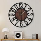 Relógio de parede grande de primeira propriedade para decoração de sala de estar 80 cm preto