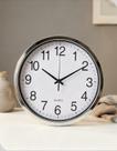 Relógio de Parede Hauskraft 25cm Branco/Prata Analógico