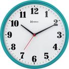Relogio de parede herweg 6126-267 turquesa