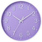 Relógio de parede HZDHCLH roxo de 30 cm operado por bateria silencioso Relógio de parede HZDHCLH roxo de 30 cm operado por bateria silencioso