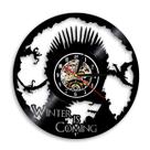 Relógio de parede Iron Throne Games of Thrones, disco de vinil, anime