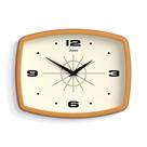 Relógio de parede JONES CLOCKS Movie Retro 25,5 x 19,5 cm Amarelo Mostarda